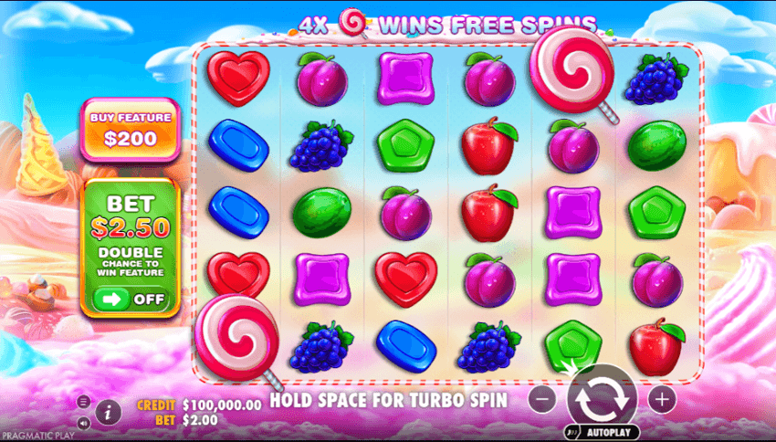 Sweet rush bonanza base game